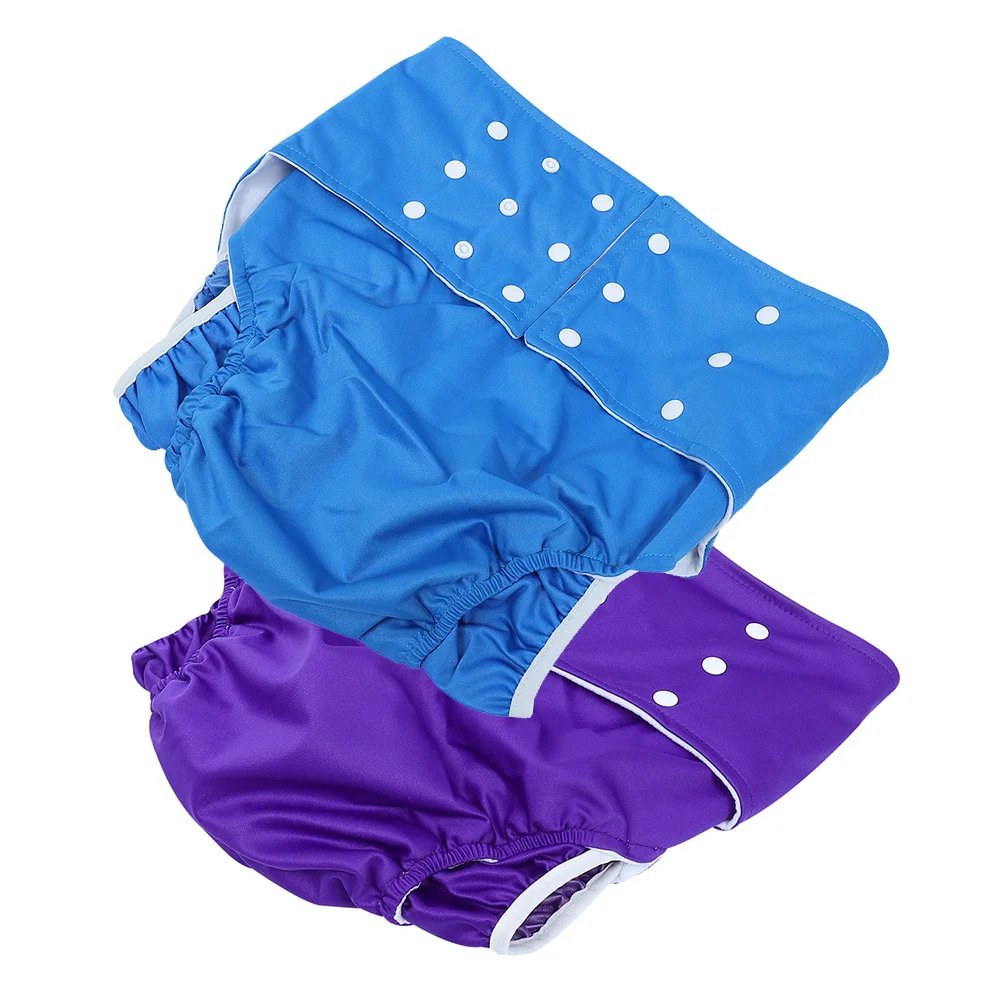 2 قطعة حفاضات الكبار قابلة لإعادة الاستخدام مقاوم للماء مانعة للتسرب حفاضات القماش للنساء المسنين قابل للغسل التمريض خفيفة الوزن