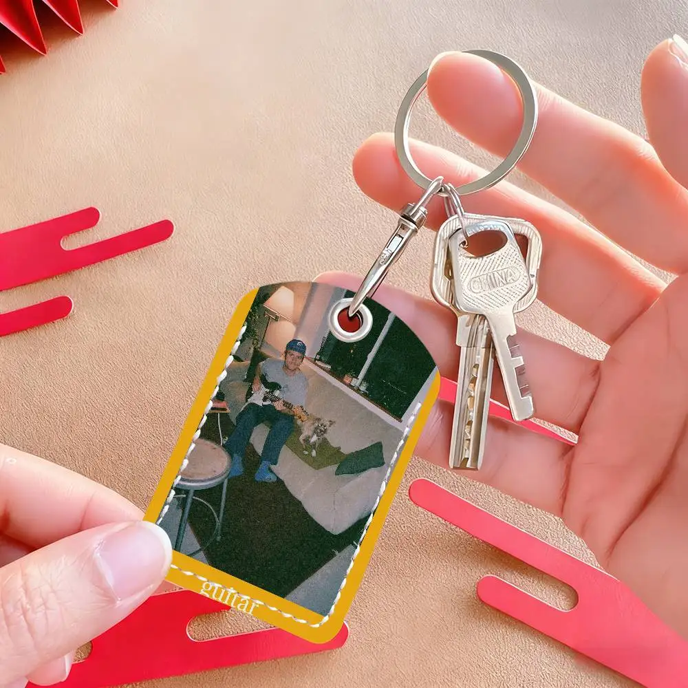 حامل بطاقة Singer Mac Demarco مع سلسلة مفاتيح للحماية التنفيذية لحقيبة حافلة مترو الأنفاق الائتمانية