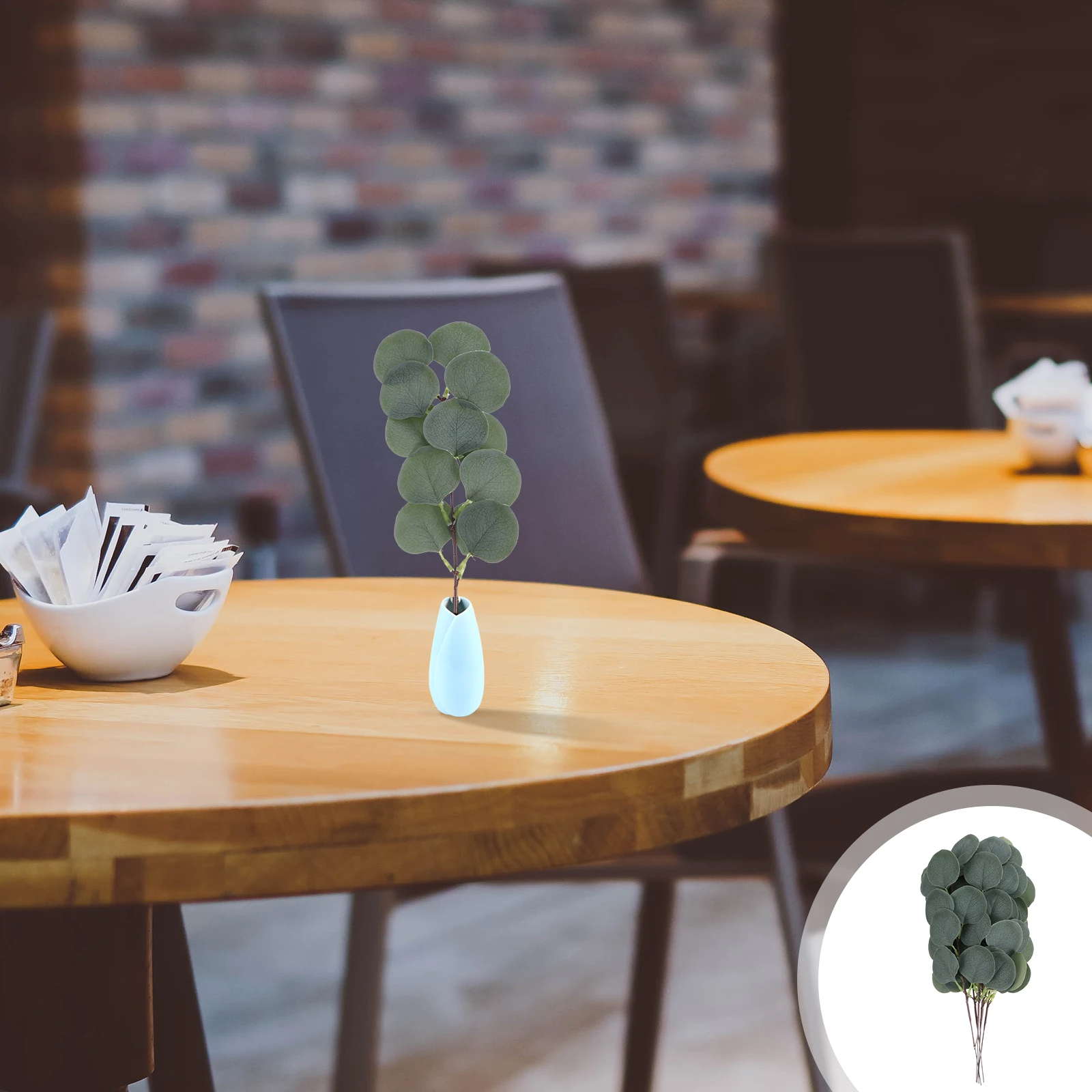 

6Pcs Simulation Eucalyptus Leaves Decor Artificial Plant Home Wedding Party Ornament Garden Decoration Relaxing Atmosphere