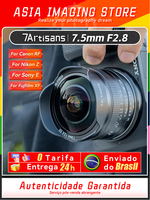 【 Do Brasil 】7Artisans 7.5mm F2.8 II Large Aperture fisheye camera lens  for Sony E A6500 A6400 A6600 ZV-E10 FX30 7.5 2.8