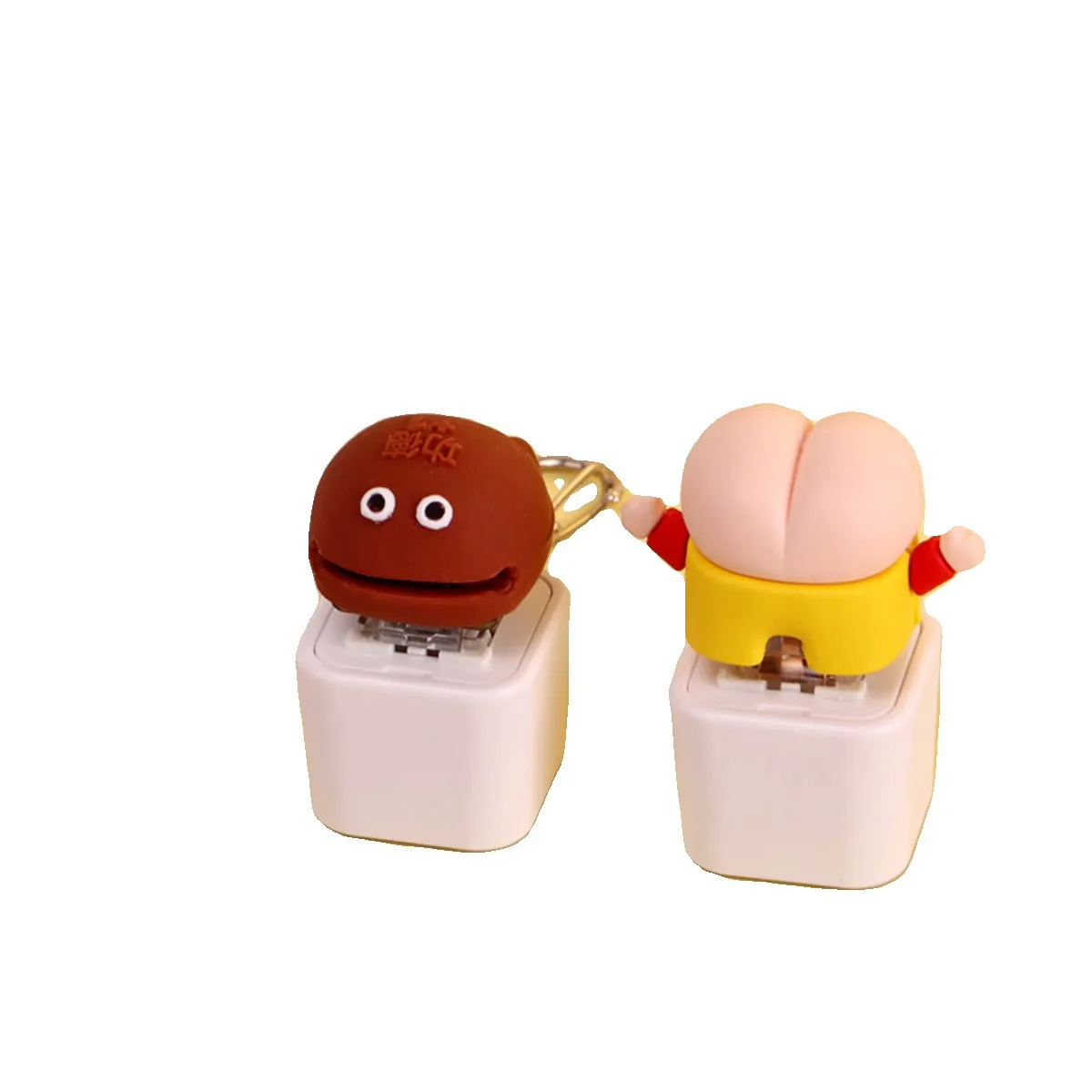 Wooden Fish Button Merit Accumulator with Sound Effect Keychain Pendant Decompression God Tool Small Decoration Multiple Styles