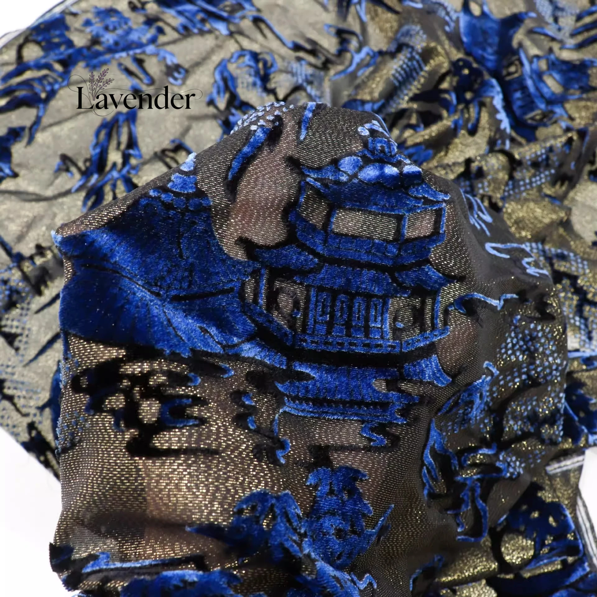 Woven brocade woven sticky velvet pavilion fabric sewn qipao dress wedding dress designer home textiles fabric