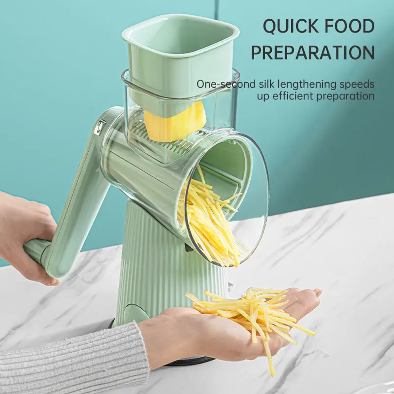 Multifunction Vegetable Slicer Roller Potato Rotary Cutter Shred Veget Cutter Food Graters Chopper Shredders Kitchen Accessories