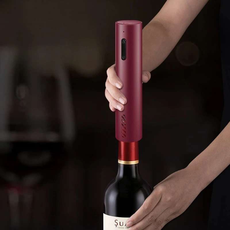 Wine Bottle Opener Automatic Red  Corkscrew Rechargeable Wine Opener One-click Button  Tools