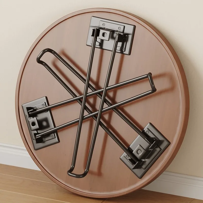 

Foldable simple small bedroom coffee table living room home sofa side table Internet celebrity bedside small round