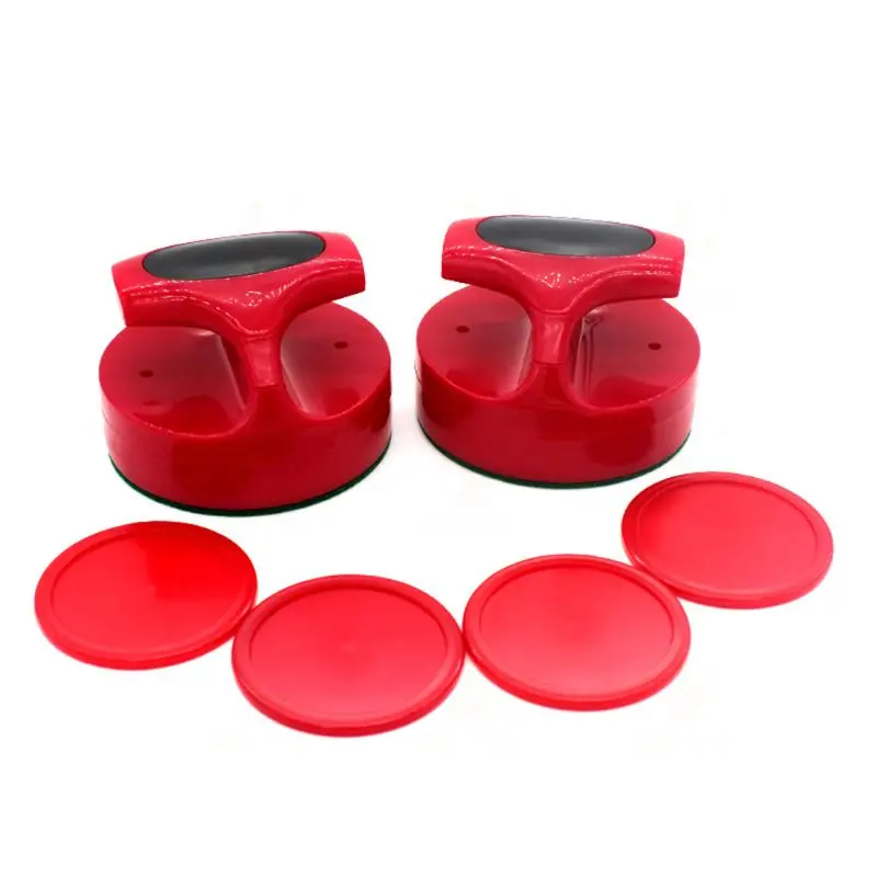 Air Hockey Pushers and Hockey Pucks Great Goal Handles Paddles Replacement Accessories For Game Tables (2 Strike 4 Puck)