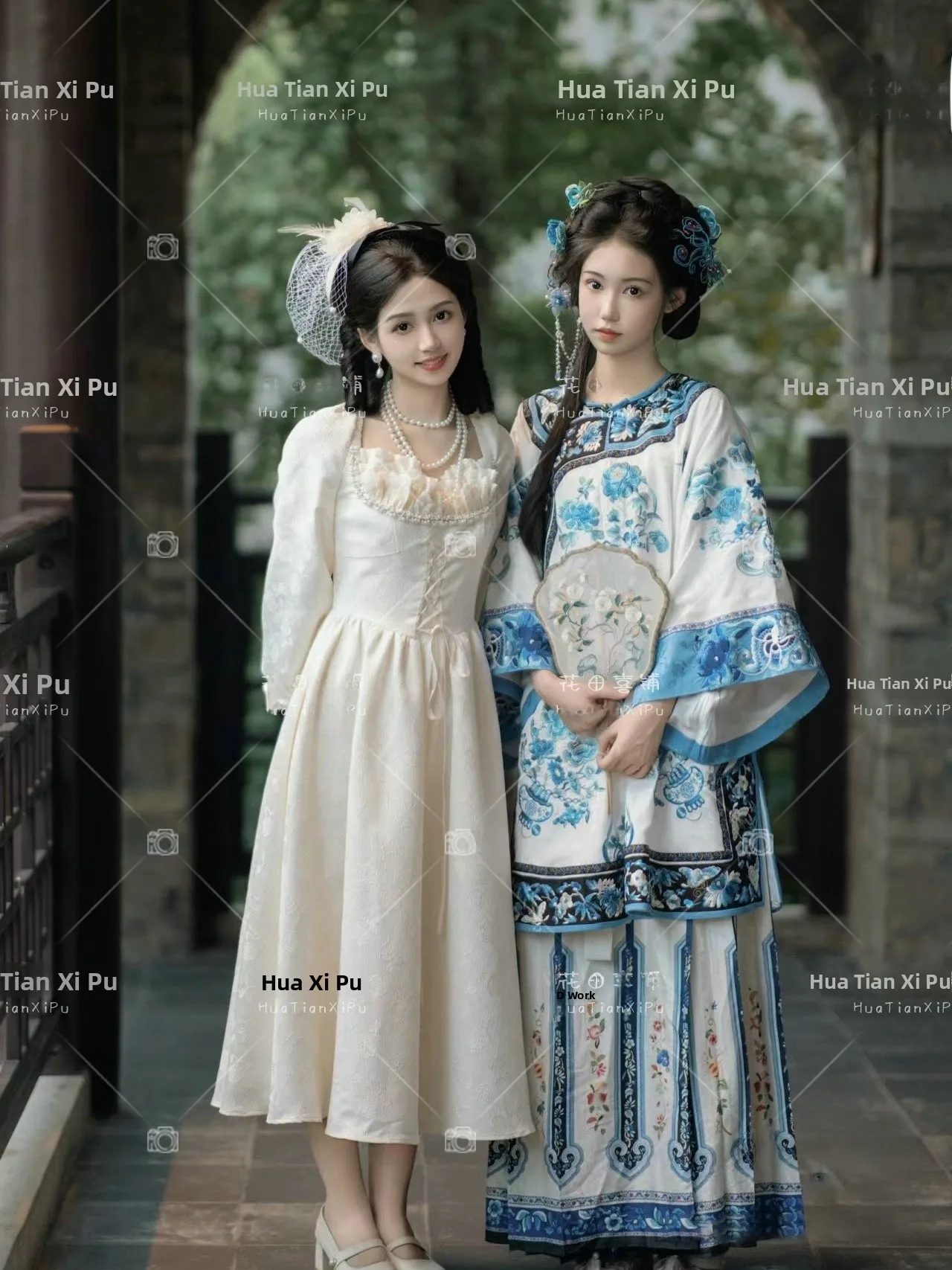 

New Vintage Travel Photography Outfit Lady's Stage Costume Qing Han National Style Retro Landscape Photography Clothing