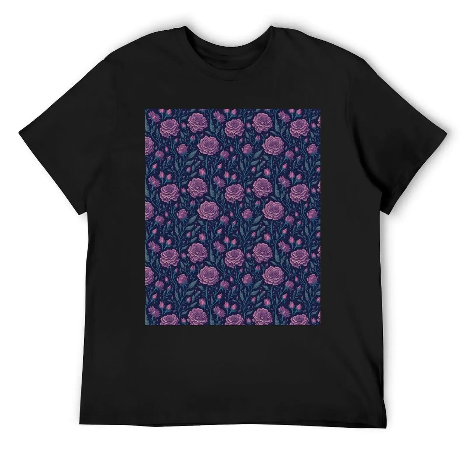 Flowerwall rose blue T-Shirt essential t shirt vintage clothes graphic shirts t shirt men