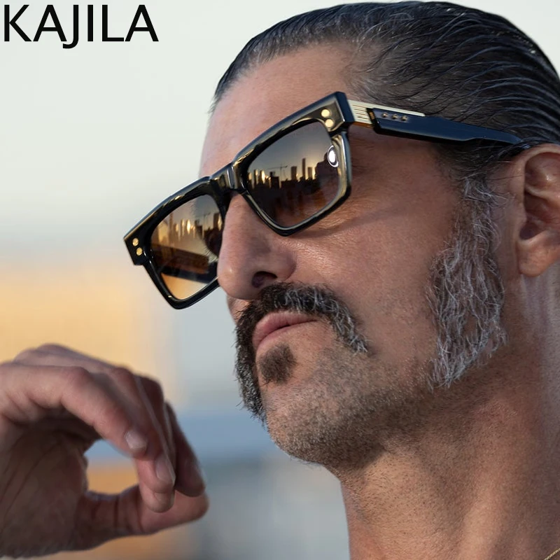 Übergroße klassische quadratische Punk-Sonnenbrille für Herren, 2025, Luxusmarke, Vintage-Fahrsonnenbrille für Herren, Steampunk-Brille, UV400 – Detail 1