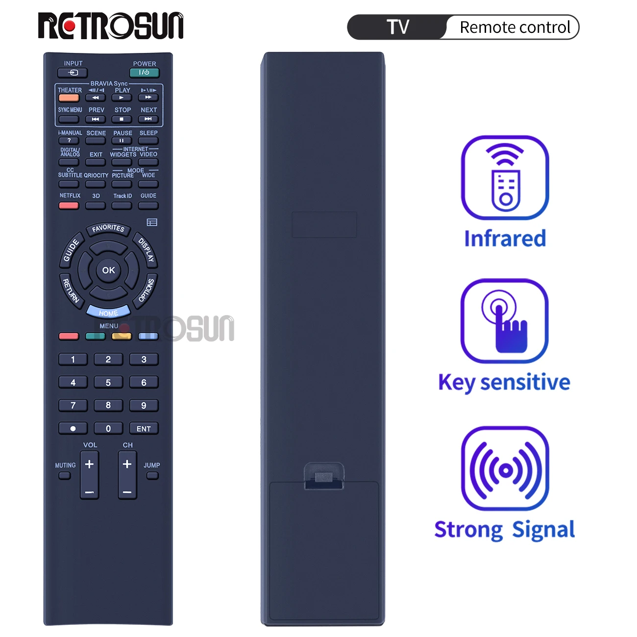 New Remote Control for sony TV RM-YD025 RM-YD028 RM-YD040 RM-YD063 RM-YD035