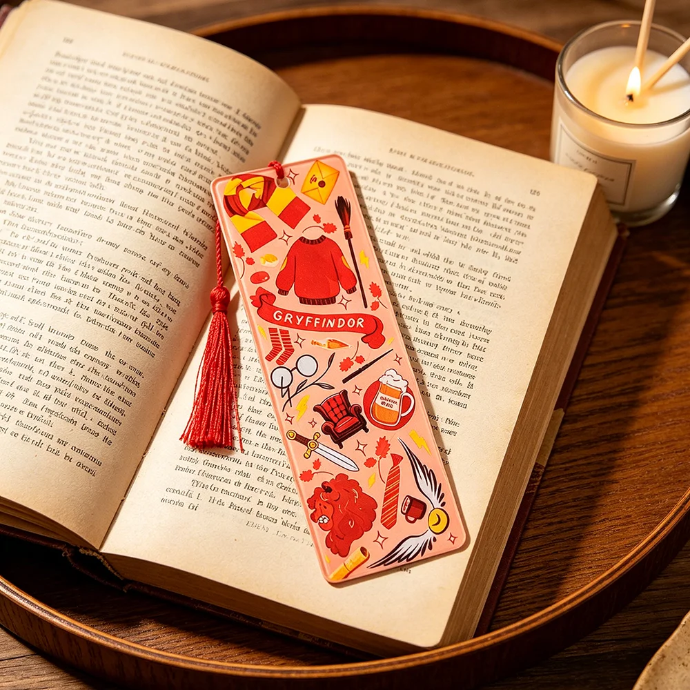 Harry Potter Acrylic Bookmark Magic School Collection Gift Hogwarts Gift Cute Owl Sorting Hat Flying Broomstick view 5