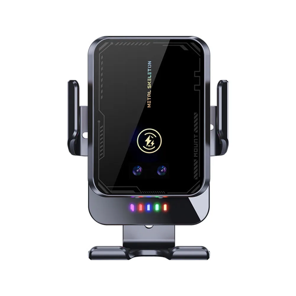 

1 Set 15W Wireless Car Phone Holder Black For Smart Screen Rotation & Air Vent Mount Replace Practical Accessories