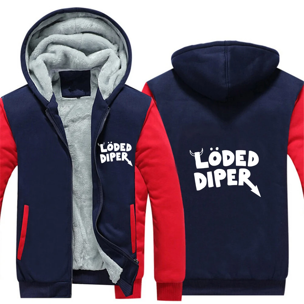 

LODED DIPER Мужская зимняя утепленная флисовая куртка, толстовка, теплый утепленный пуловер, зимние толстовки из чистого хлопка с цветными блоками