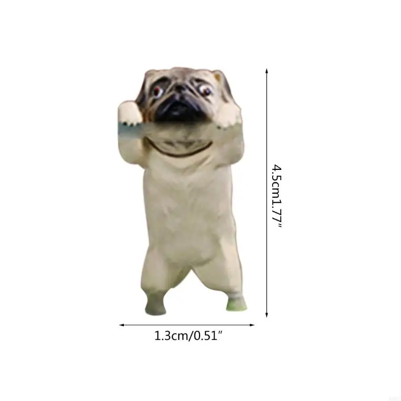 H9EC Animal Aquarium Decorations Miniature ลูกสุนัขแกะสลักวัสดุเครื่องประดับวัสดุที่ปลอดภัย