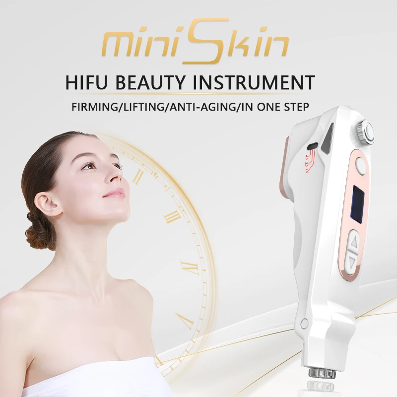 Mini Machine professionnelle de Lifting du visage HIFU, Anti-âge, Anti-rides, usage domestique, appareils de beauté, soins de la peau ultrasoniques, produits pour le visage, 2024
