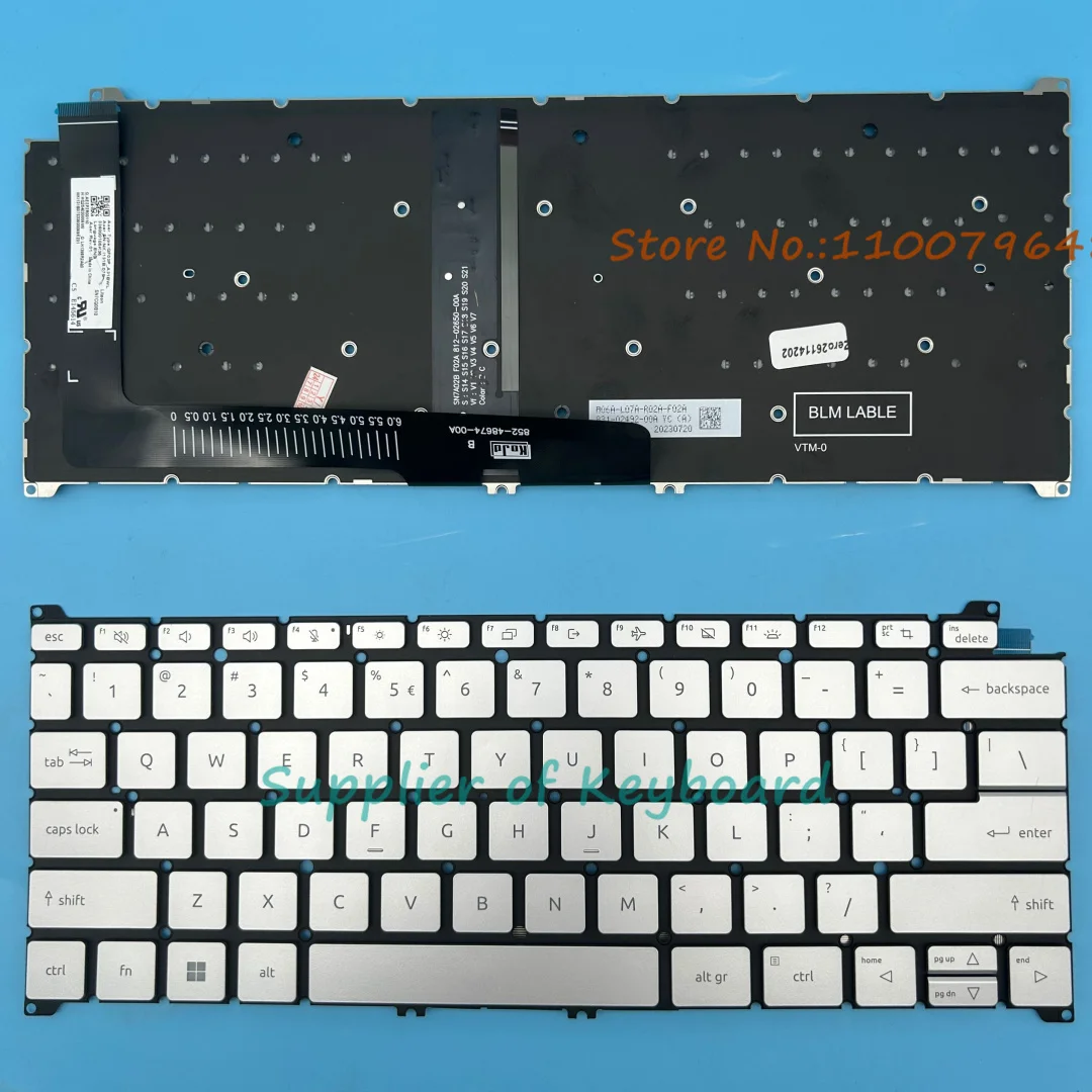 

NEW English Keyboard For ACER Swift 3 SF314-512 SF314-512T SF314-59 SF314-71 N21H3 N21C2 Laptop Silver/Black