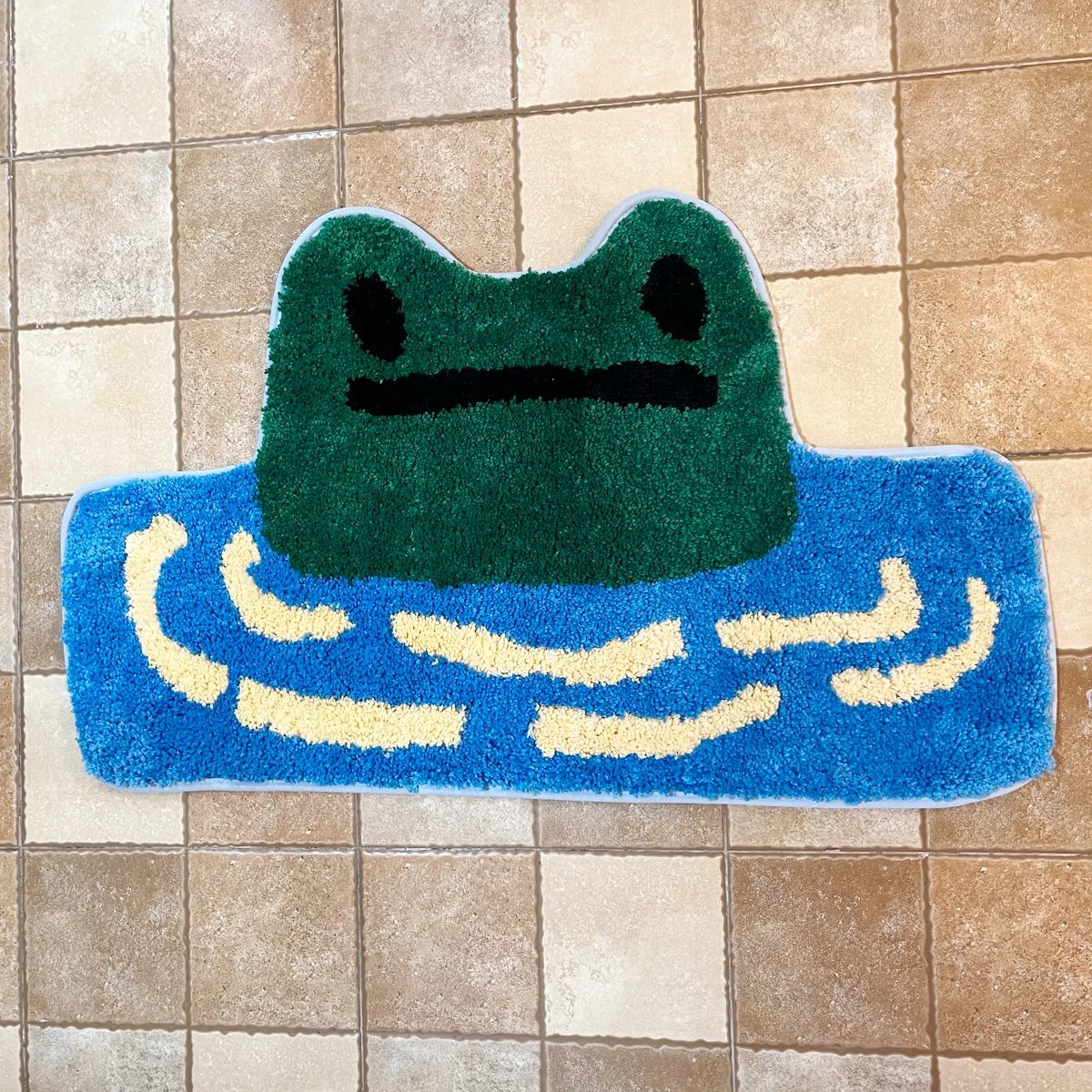 Frosch getufteten Teppich lustige verdickte rutsch feste Fuß matte Flur Veranda Bereich Teppich für zu Hause Wohnzimmer Tür matten Bad Teppich Teppich