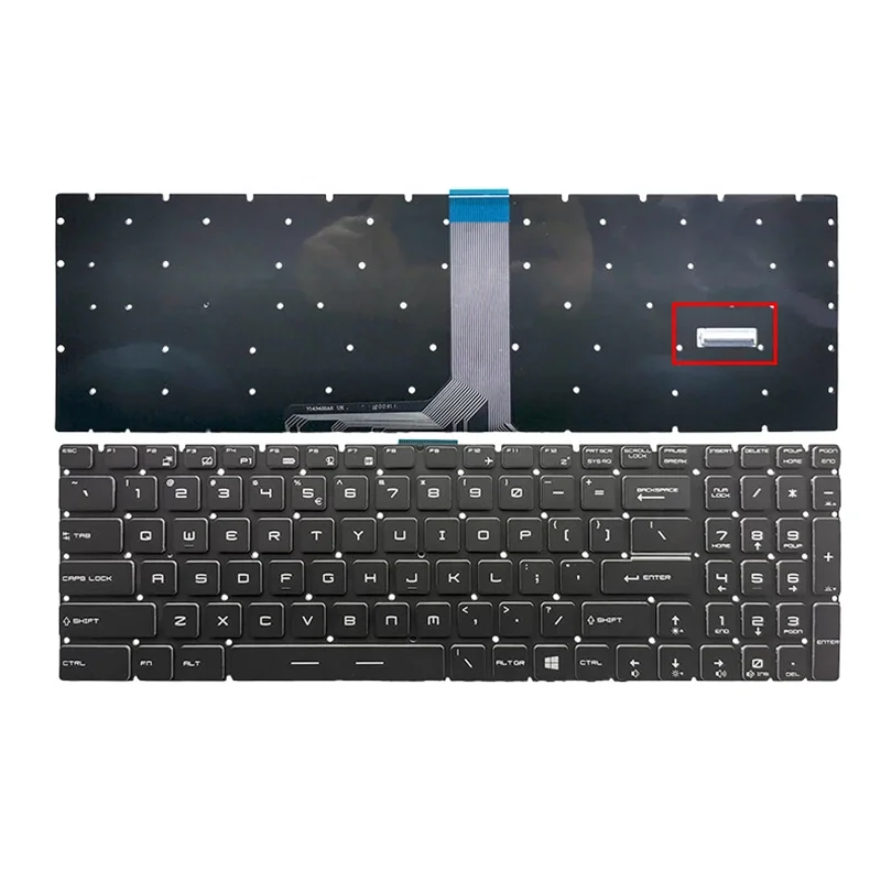 

Новая американская клавиатура для MSI MS-117E1 17E2 17E3 17E4 17E5 17E7 17E8 17E9 RGB с подсветкой