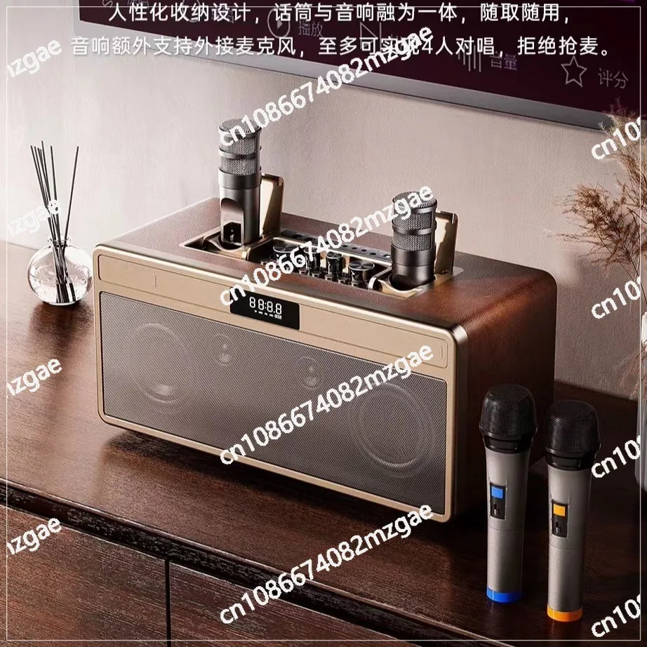 

Комплект домашнего кинотеатра, беспроводной микрофон, Bluetooth-колонка, телевизор, домашняя стереосистема для пения, универсальная система "все в одном"
