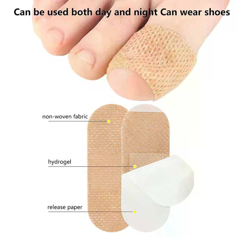 بقع أظافر متعددة الأغراض لأظافر القدم أظافر غير مزعجة وقابلة للتنفس مقاومة للماء أداة العناية بالقدم