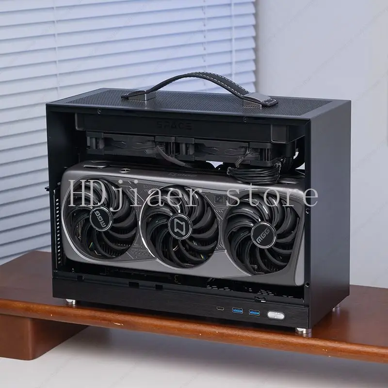 

S450 chassis, portable ITX handheld TYPECmini desktop computer main box, ultra mini 240 water-cooled