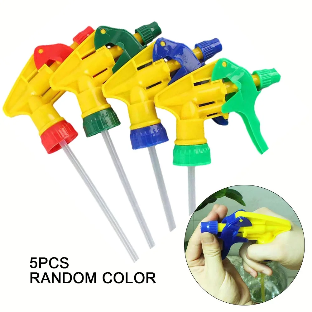 5PCS Acid Resistant Sprayer Triggers Chemical Resistant Spray Bottle Nozzles Heads Compatible With Liquids Hot Sale