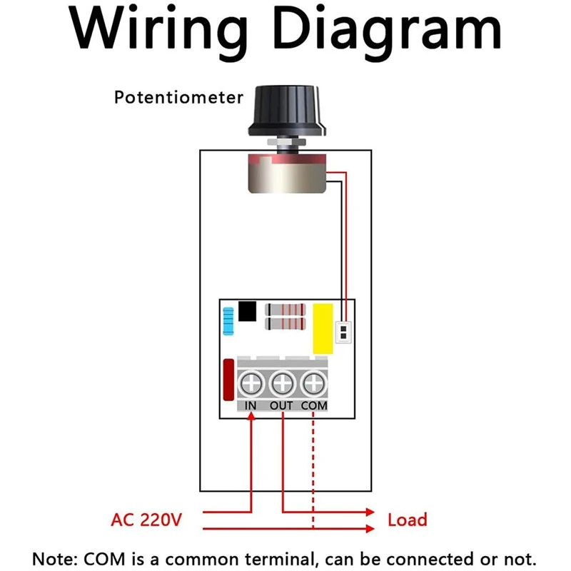 10000W 25A Speed Controller High Power SCR Voltage Regulator Dimmer Switch Speed Temperature Control Thermostat AC 220V