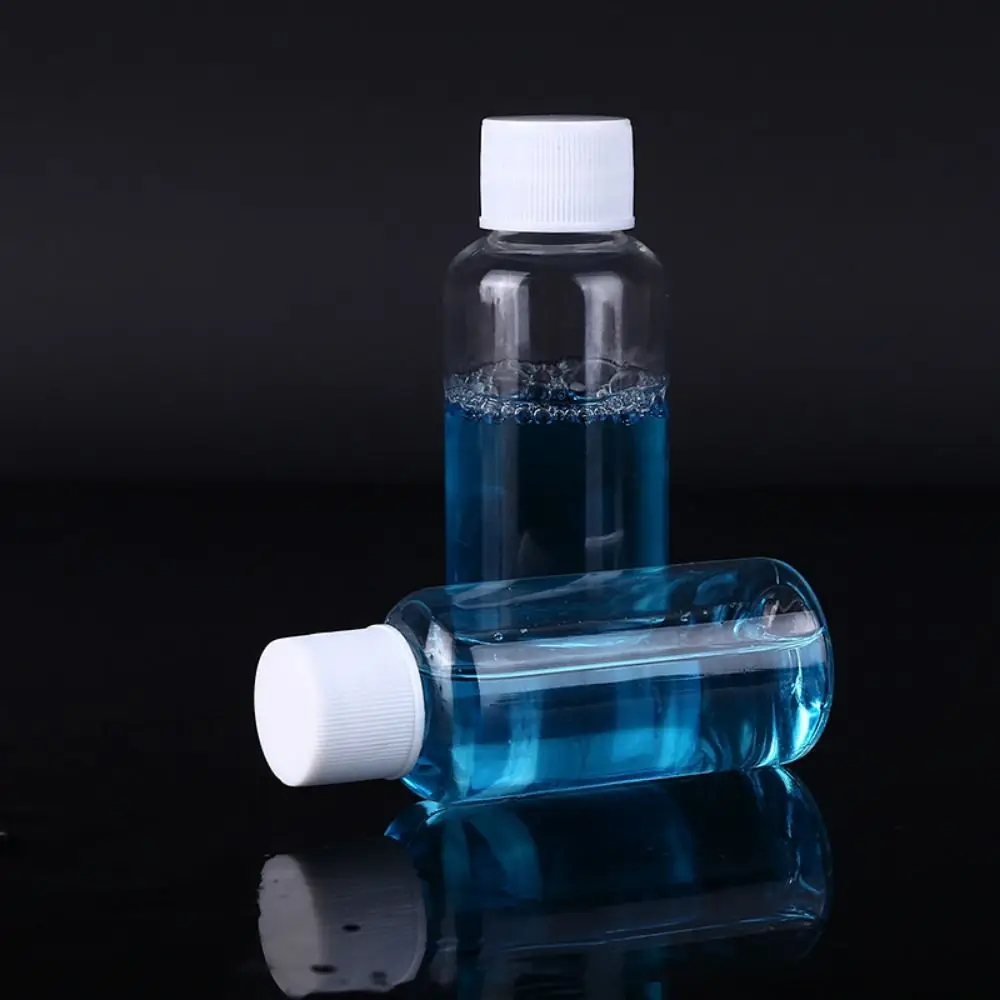 10Pcs Plastic Bottle Transparent Refillable Small Mouth Bottle Portable Sample Vials Cosmetic Containers for Lotion Creams