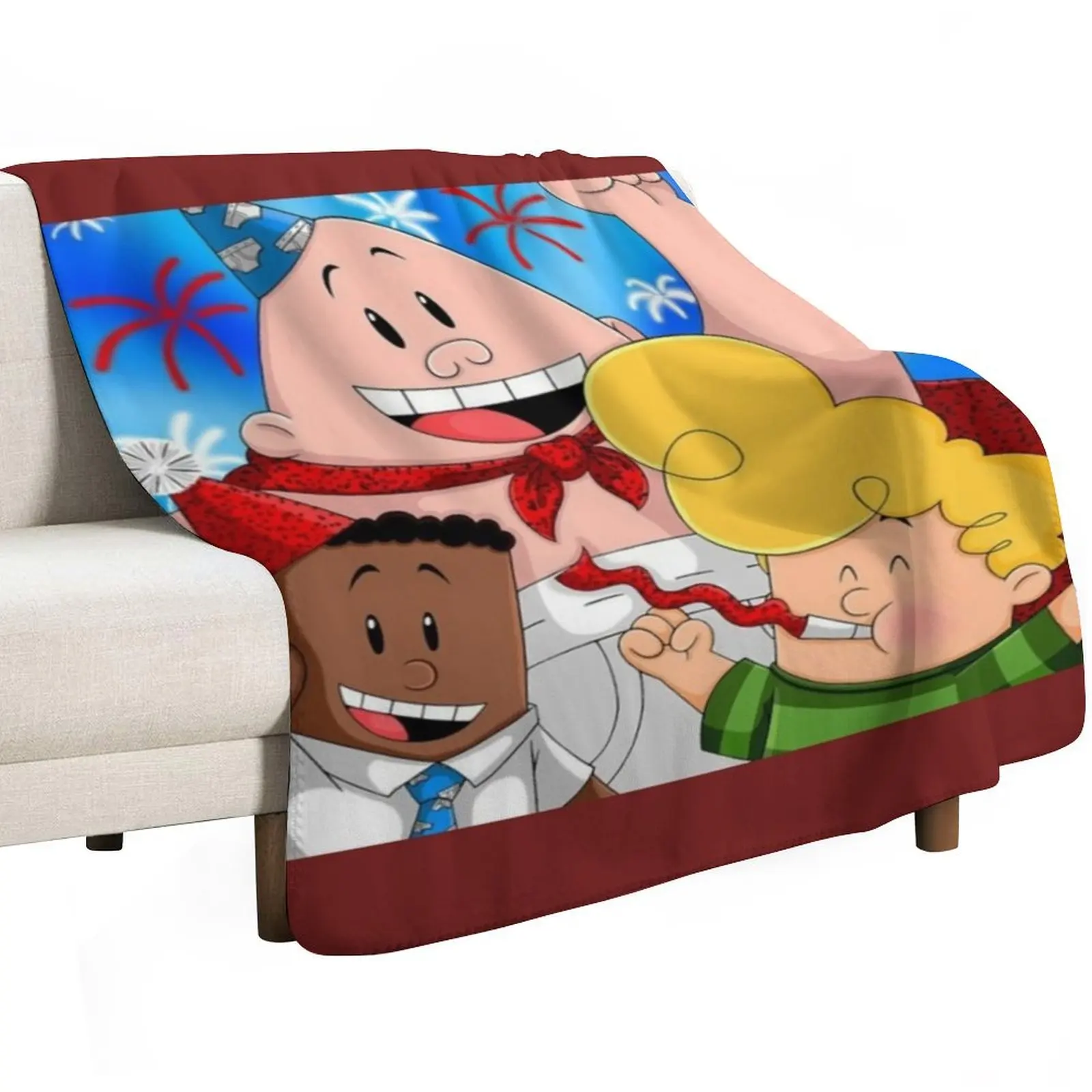 Captain underpants merchandise Throw Blanket Luxury Brand Retros Moving halloween Custom Blankets