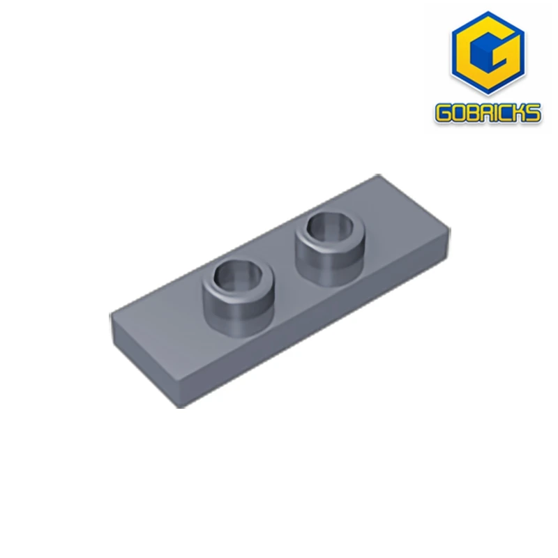 Gobricks GDS-1504 Plate, Modified 1 x 3 with 2 Studs (Double Jumper)  compatible with lego 34103 pieces of children's toys