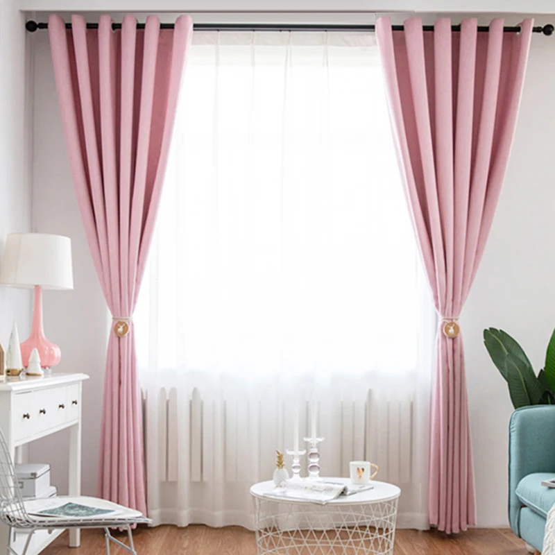 1/2 Panles Moder Curtains For Livingroom High Shaing Curtain90% For Blackout Bedroom Curtain Thick Blinds Drapes Door