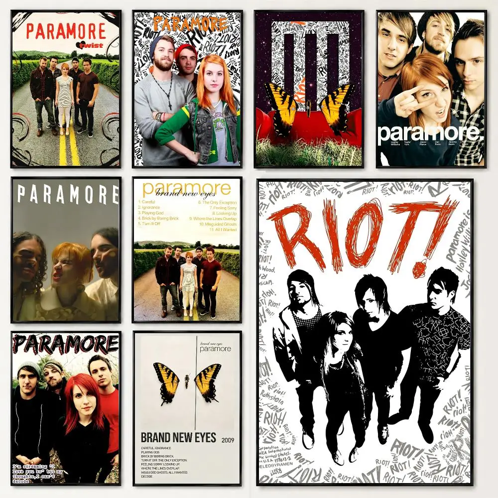Band Paramore Poster Poster HD Printing Soothing And Cream Style Home Decor For The Living Room Cafes Gift