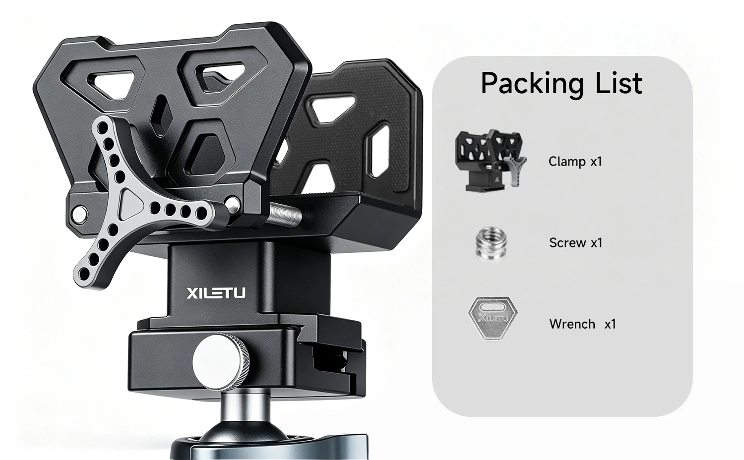 XILETU Aluminium Schießen Sattel Stativ Rest Schraubstock Montieren Taktische Klemme Outdoor Jagd Adapter Mit 3/8 "Arca Typ Gewinde – Detail 6