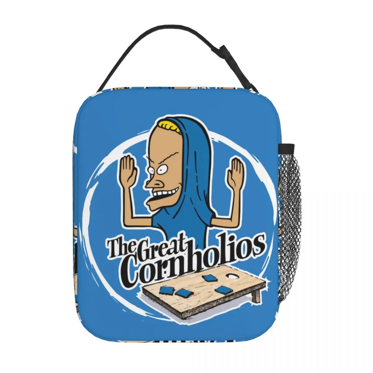 

Cornholio Insulated Lunch Bags Large Beavis and Butthead 90s Music Reusable Thermal Bag Tote Lunch Box School Travel Bento Pouch