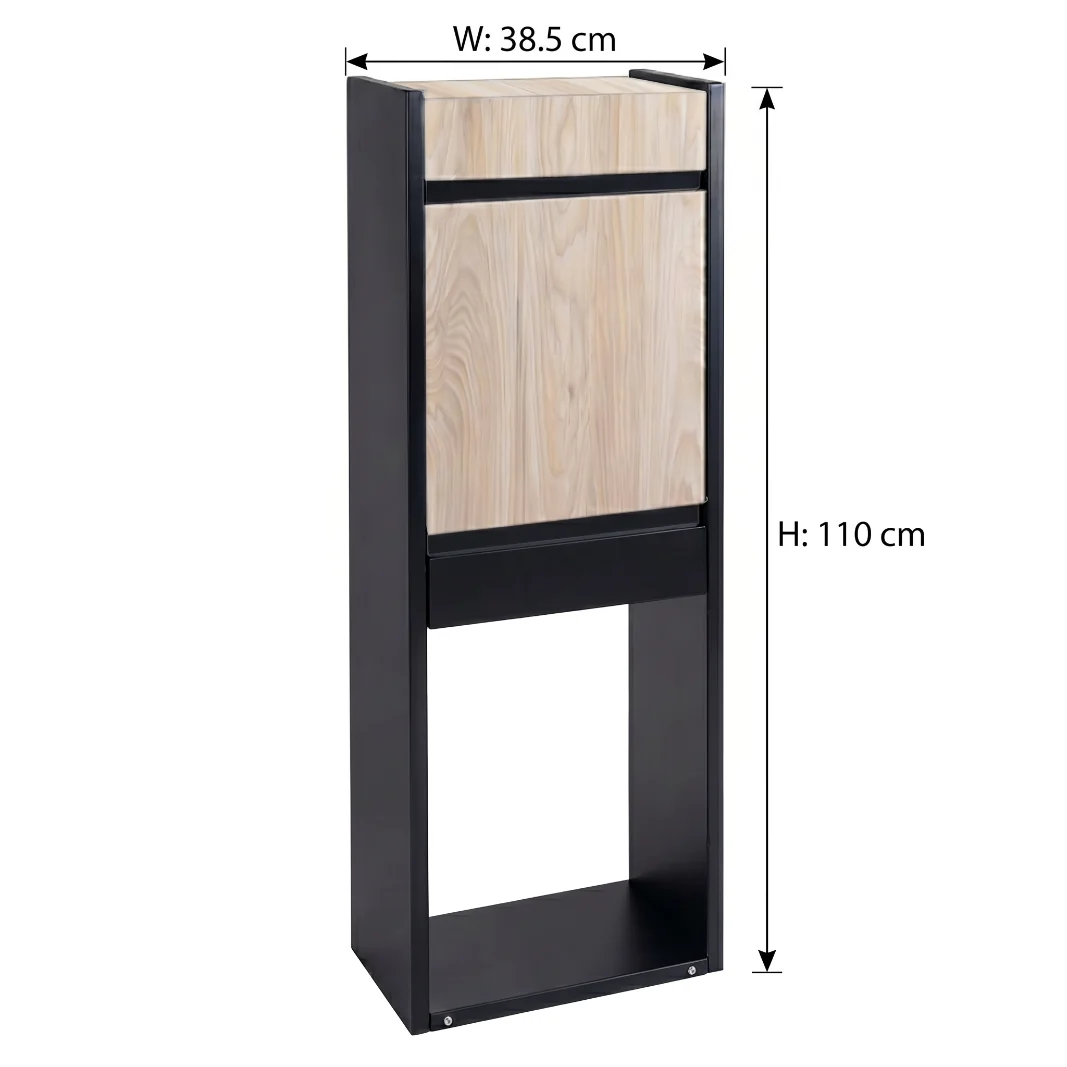 Outdoor Metal Storage Parcel Drop Box Post Box Garden Mailbox for Apartments Secure Lock Take Out Settings
