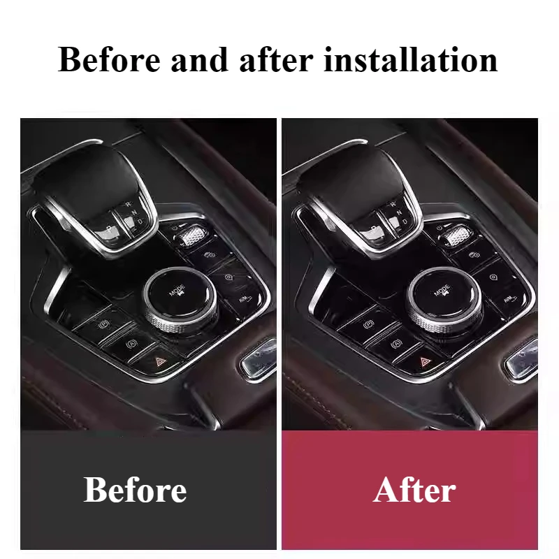 For Chery Tiggo 8 PRO 2022-2025 Gear Handbrake Button Sticker Epoxy Transparent Car Interior Modification Supplies Accessories