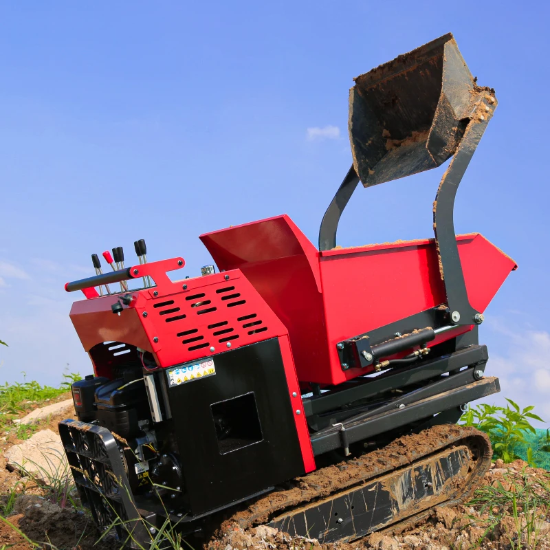 self load track dumper 1ton 2ton 3ton 4ton Woodland Garden Loader mini track crawler dumper in Malaysia