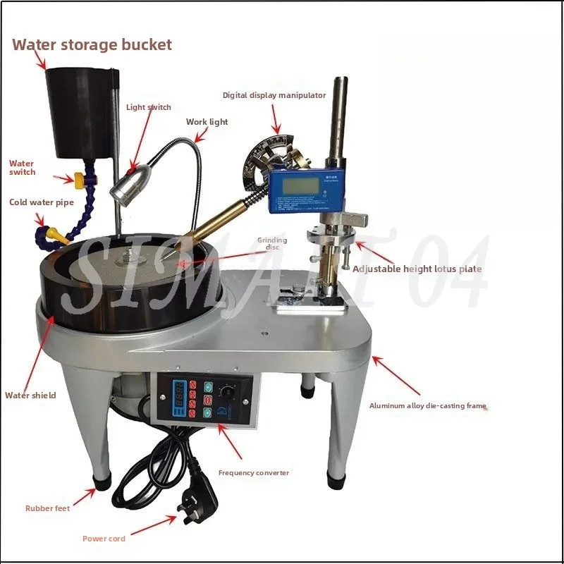 

Aluminum Alloy Treasure Jade Ring Surface Forming Polishing Grinder Angle Facial Machine Seal