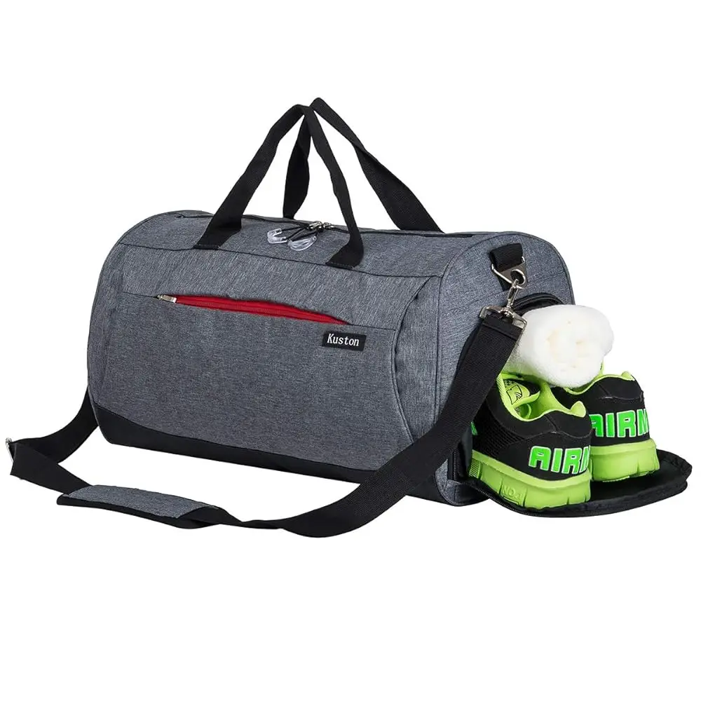 

Kuston Sports Small Gym Bag for Men and Women Travel Duffel Bag Workout Bag with Shoes Compartment&Wet Pocket