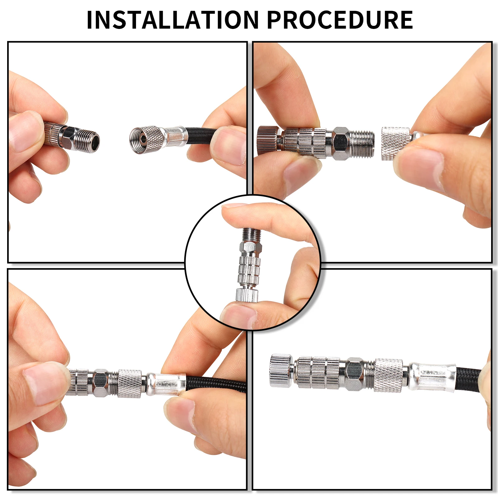 Quick Release Airbrush Coupling Airbrush Interface Replacement Fitting 1/8\