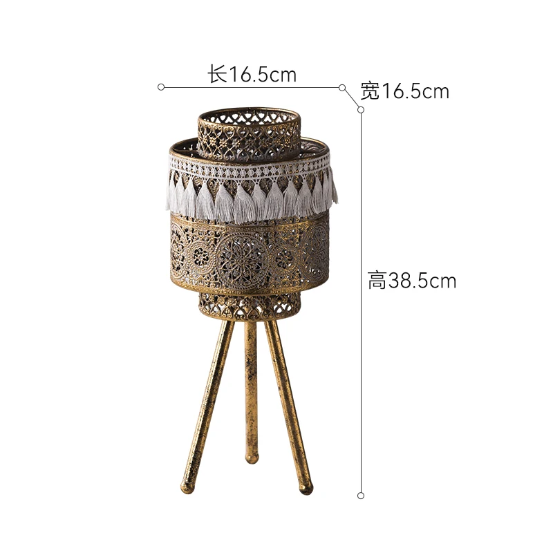 *French-style Distressed Carved Wrought Iron Candlesticks, Perfect for Creating a Restaurant or Hotel Ambiance.