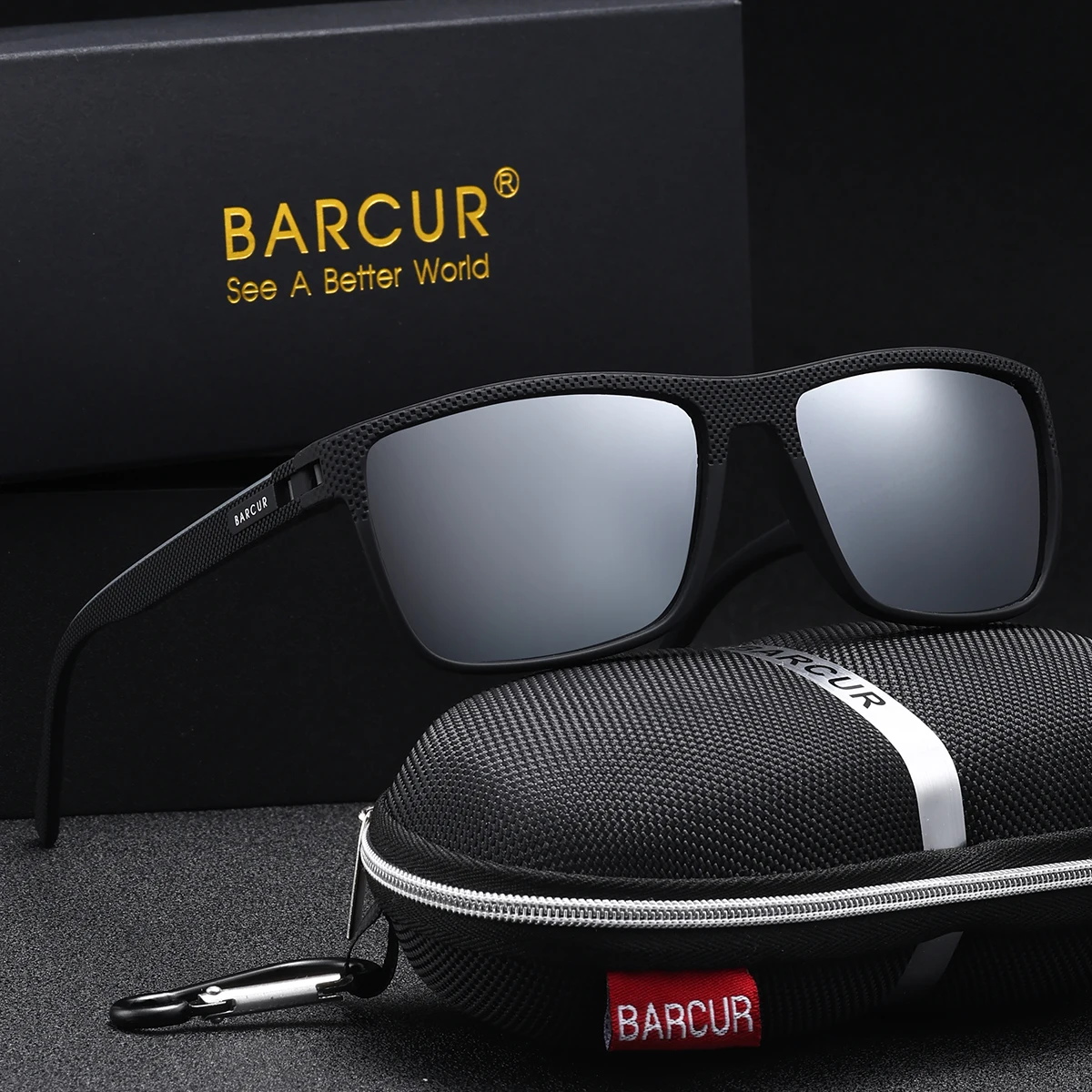BARCUR Leichte und bequeme klassische Basic-Sonnenbrille mit Tac-Linsenmaterial, der UV-beständig ist, vielseitig für den täglichen Gebrauch – Detail 6