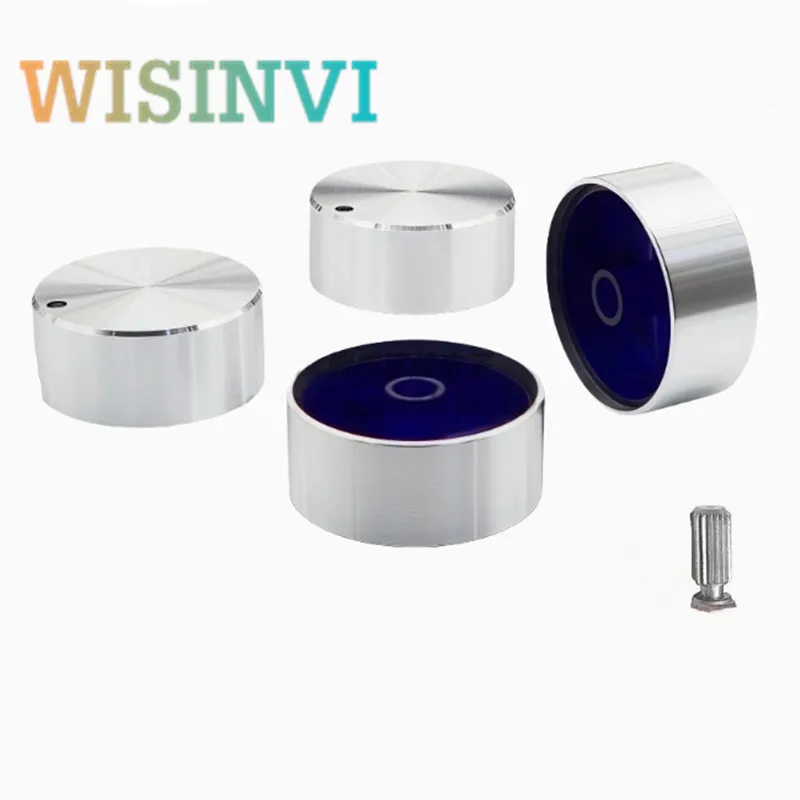 34.5×15mm light transmission knob potentiometer knob instrument unit cap Amplifier volume/audio knob cap Flower Shaped Hole 6mm