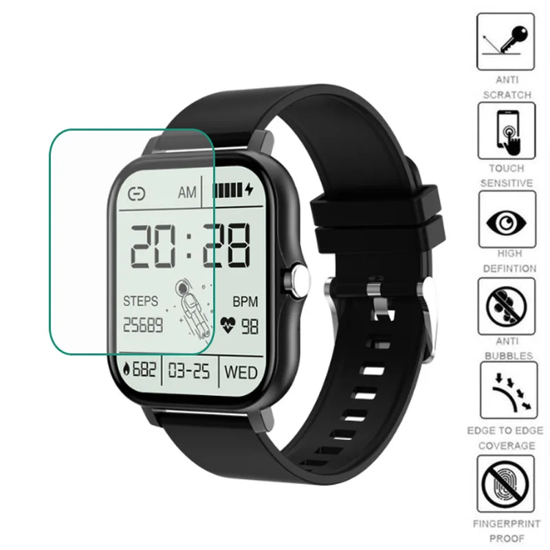 5 Buah Film Pelindung TPU Lembut untuk Jam Tangan Pintar Wanita Baru 2021 Jam Tangan Pintar Pria 1.69 "Aksesori Penutup Pelindung Layar Sentuh Penuh