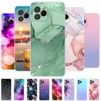 For Oukitel C21 Pro Case For Oukitel C21 Clear Cover Marble Painted Silicone Soft Fundas For Oukitel C 21 C21 Pro Bumper Coque