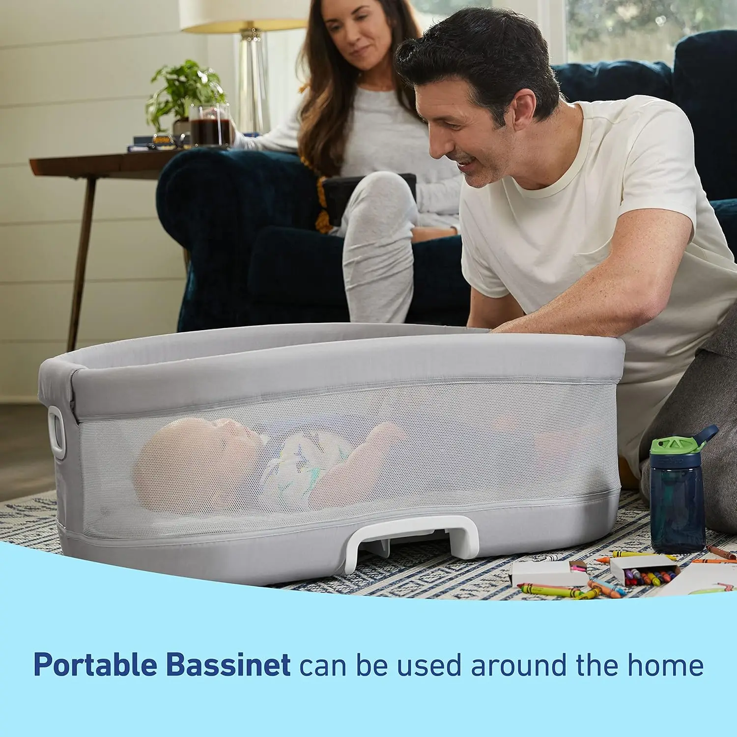 ® DreamMore™ Bedside Bassinet Deluxe with Calming Motion