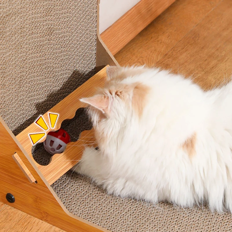 New Style Cat Scratcher Cat Scraper Detachable Wooden Scratching Post For Cats Training Grinding Claw Toys Furniture Protector