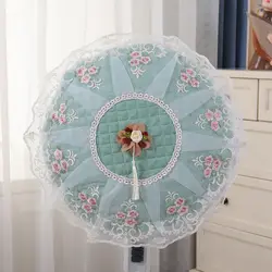 Lace Floral Floor Fan Covers, Electric Fan Dust Cover, Standing Fans Protection, All Inclusive Motor Style, New