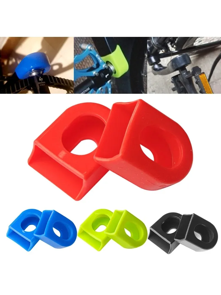 AliExpress Bicycle Silicone Crank Cover Protector Mountain Road Bike Cycling MTB Accessories Sleeve Cover Protective Case Crank Arm Cover