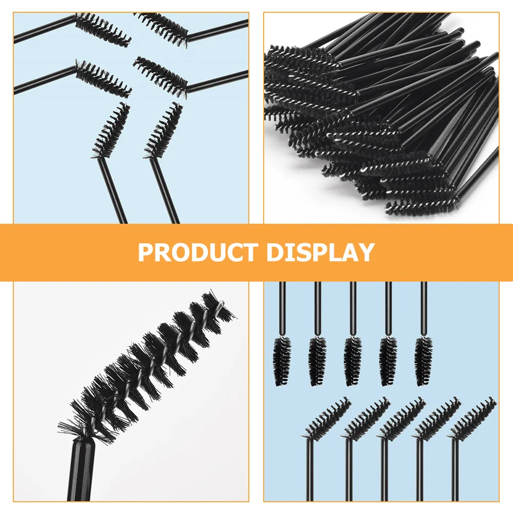 50Pcs Disposable Eyelash Brushes Eyebrow Makeup Applicators Easy Carry Portable Makeup Supplies Disposable Eyelash Brush